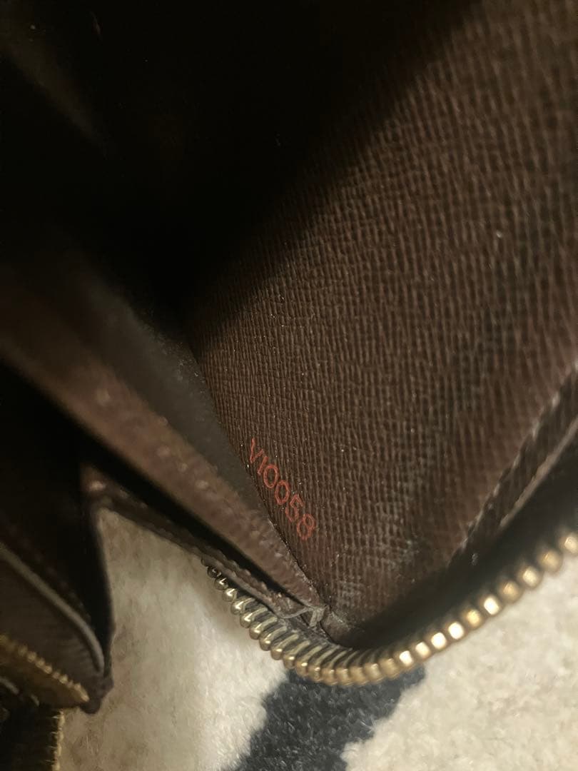 【チャック破損あり】LOUIS VUITTON ルイヴィトン ダミエ柄 長財布