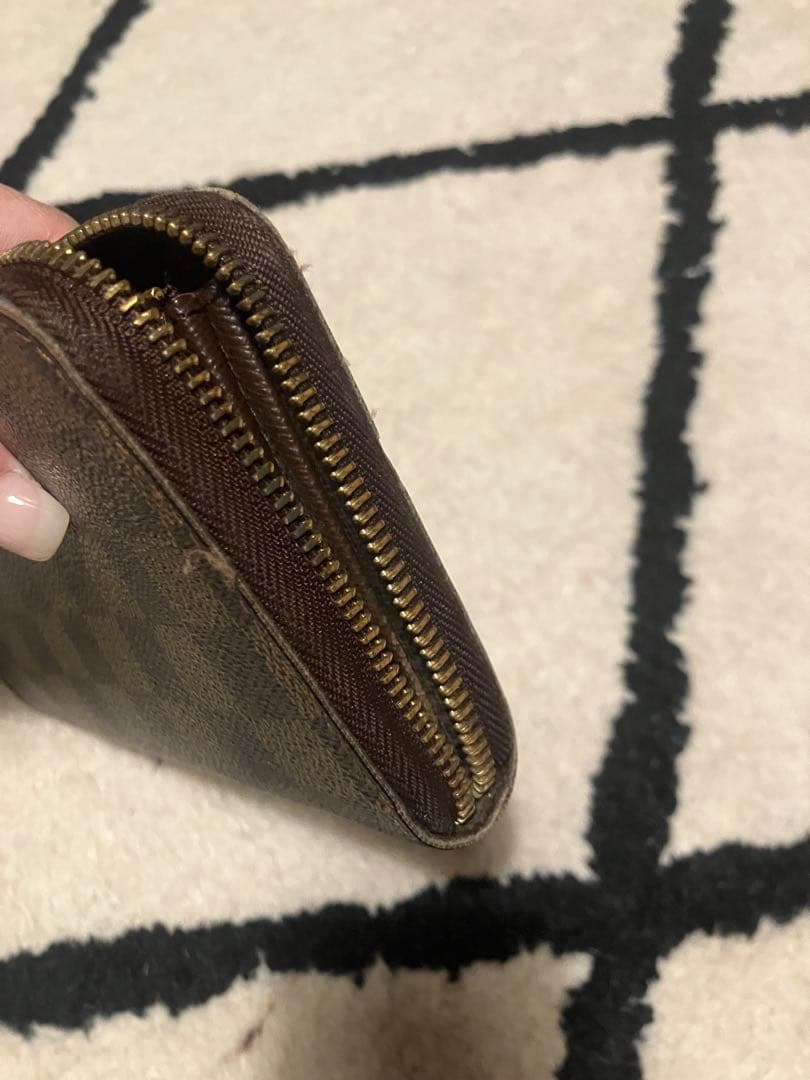 【チャック破損あり】LOUIS VUITTON ルイヴィトン ダミエ柄 長財布
