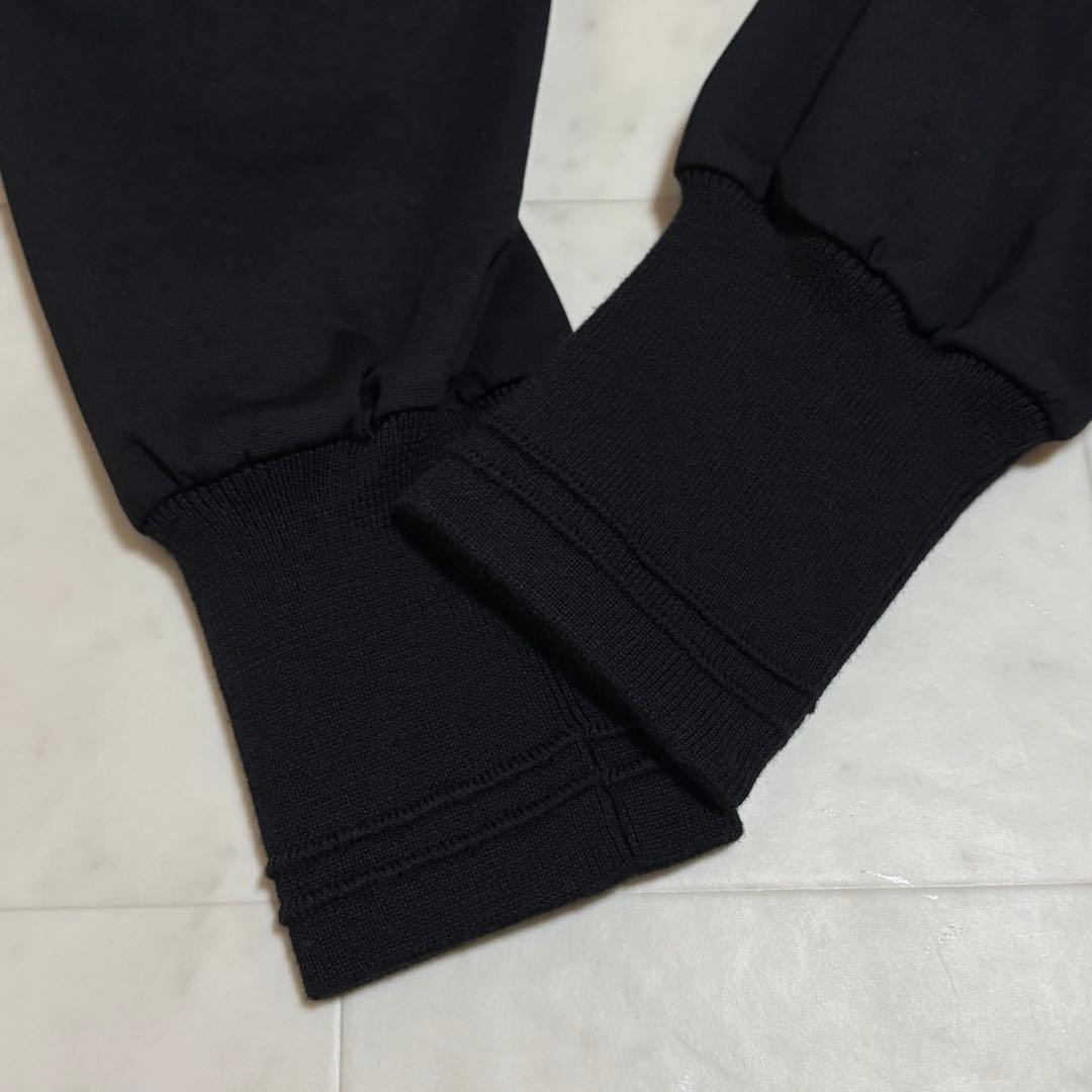 北欧、暮らしの道具店 ロングワンピース Aライン ブラック M ポンチ素材