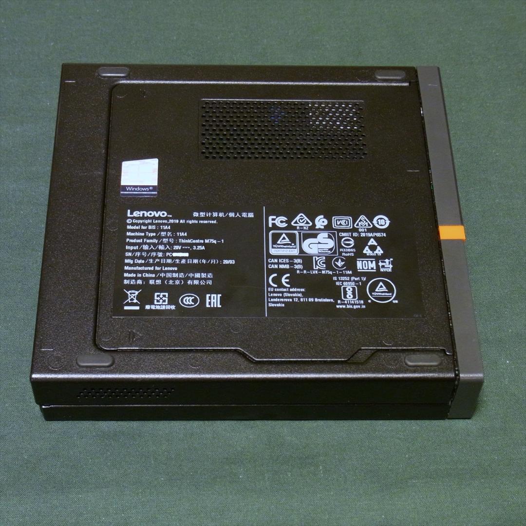 ミニPC ThinkCentre M75q-1 Ryzen5PRO3400GE Win11