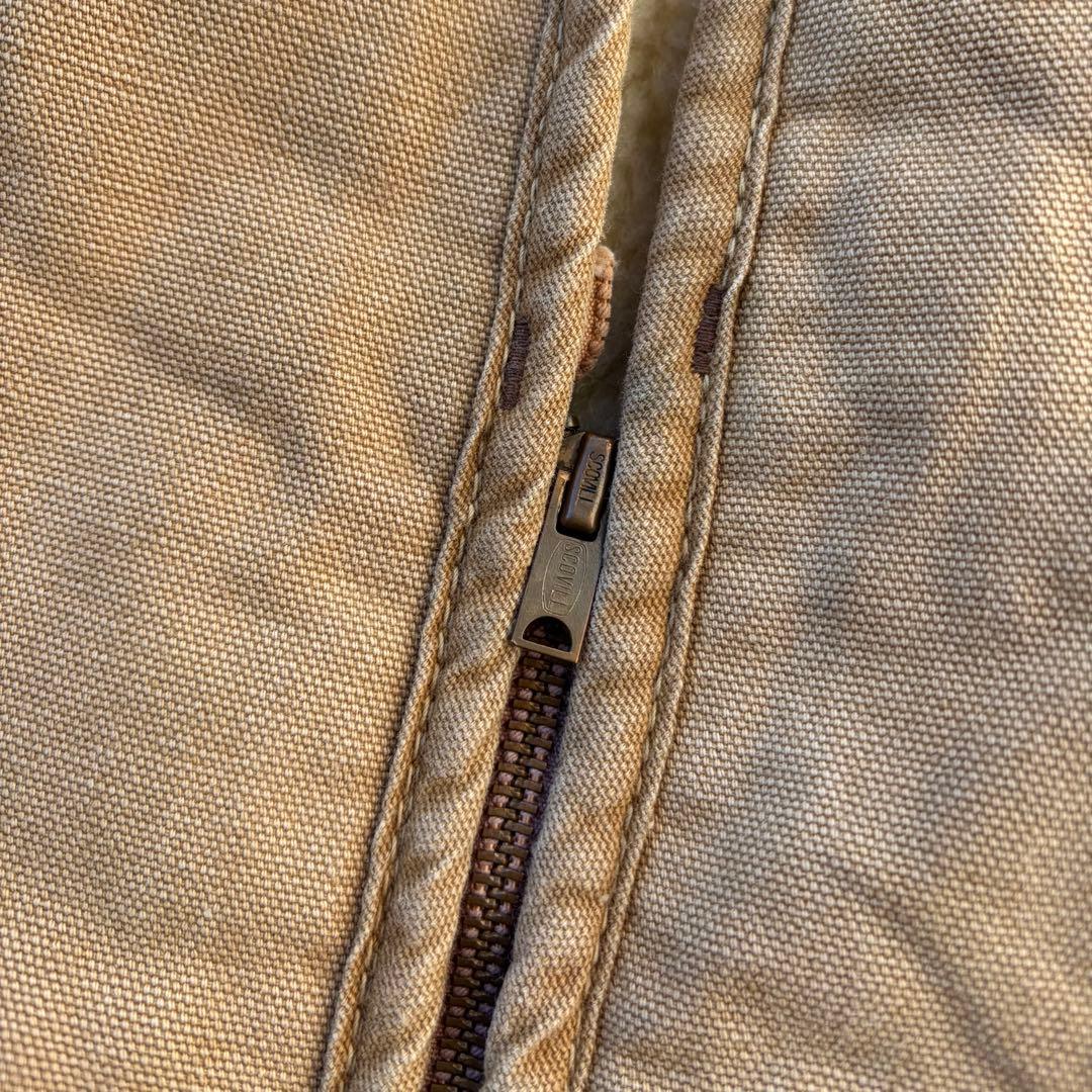 最初期 70's Carhartt ダッグ 裏ボア ベスト 鬼フェード