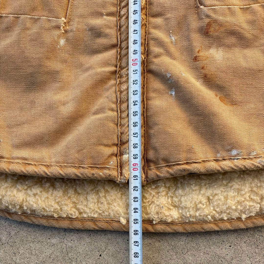 最初期 70's Carhartt ダッグ 裏ボア ベスト 鬼フェード