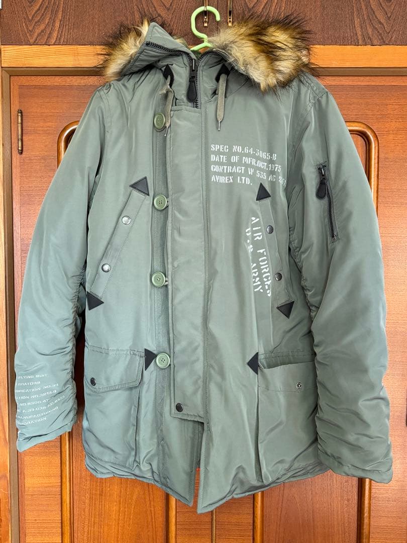 ミリタリージャケット ファー付き