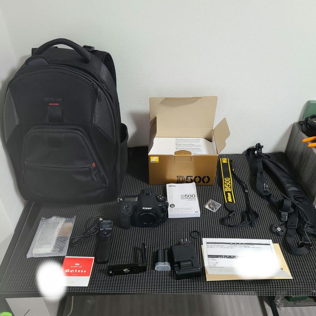 Nikon　D500 　美品　シャッターユニット交換済　　付属品多数