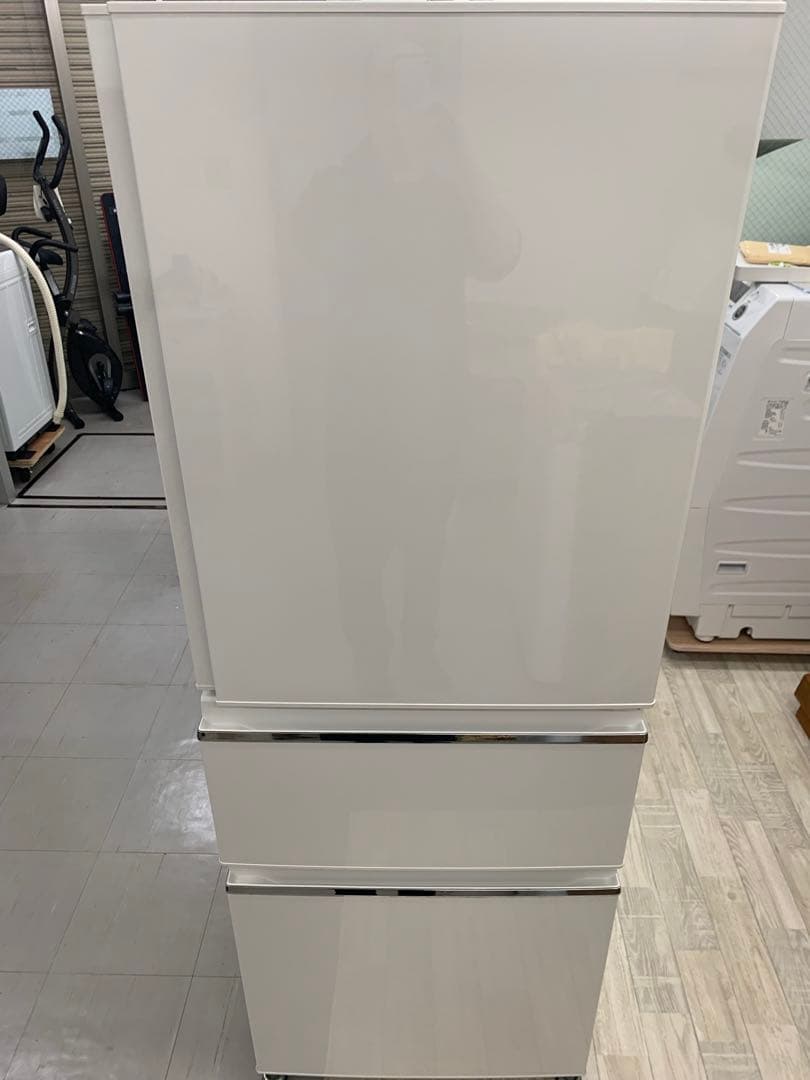 三菱 2019年製 ノンフロン冷凍冷蔵庫 MR-CX33D-W1 330L