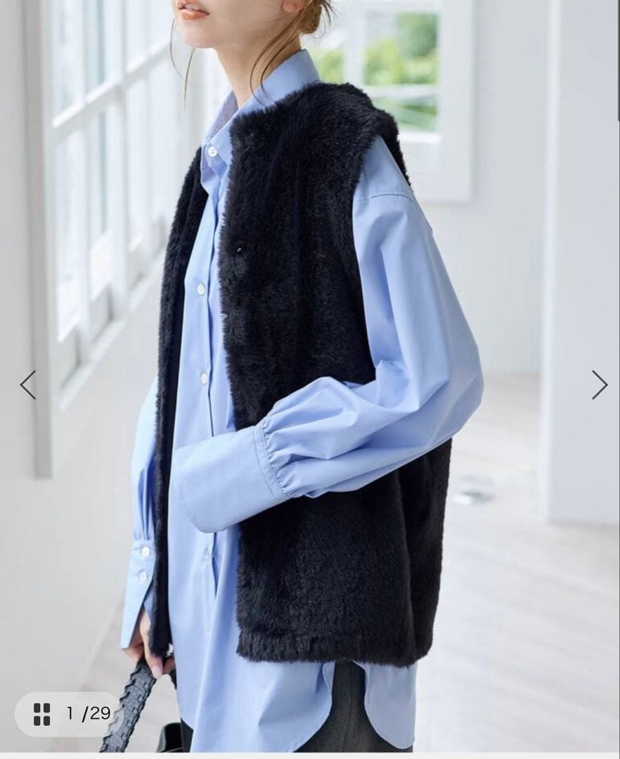 JOURNAL STANDARD☆ダブルフェイスフェザーネックベスト☆新品同様