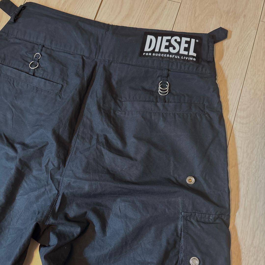き*つ様 DIESEL ディーゼル　カーゴスラックスパンツ　グルカパンツ　ブラッ