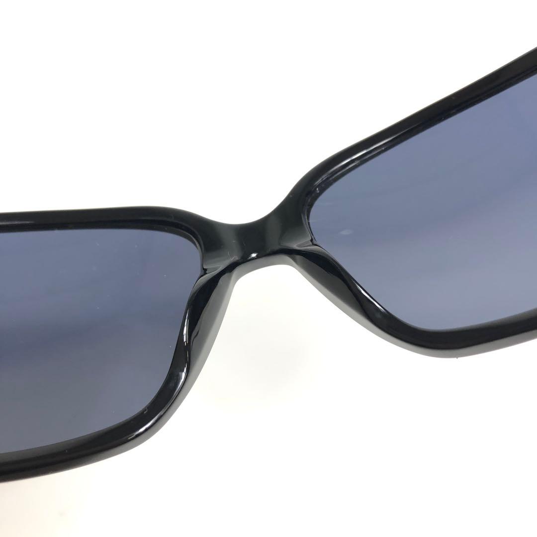 ★8F069 シャネル サングラス ココマーク シルバー金具 ブラック 黒