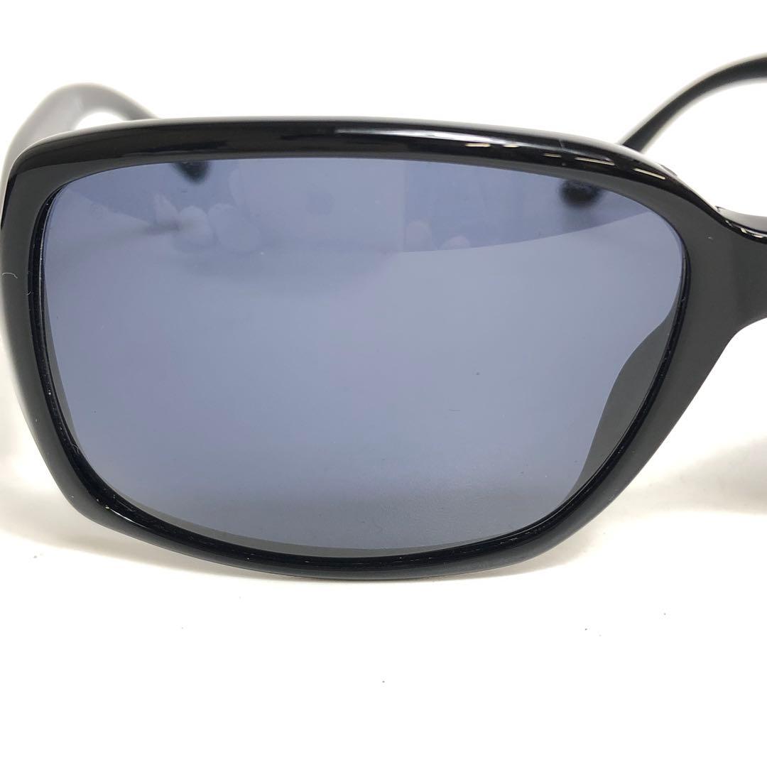 ★8F069 シャネル サングラス ココマーク シルバー金具 ブラック 黒