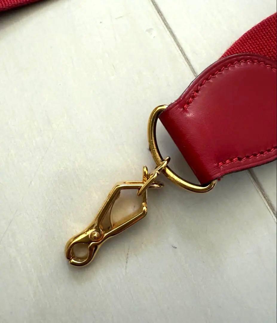 エルメス ショルダー ストラップ バンドリエール レッド HERMES