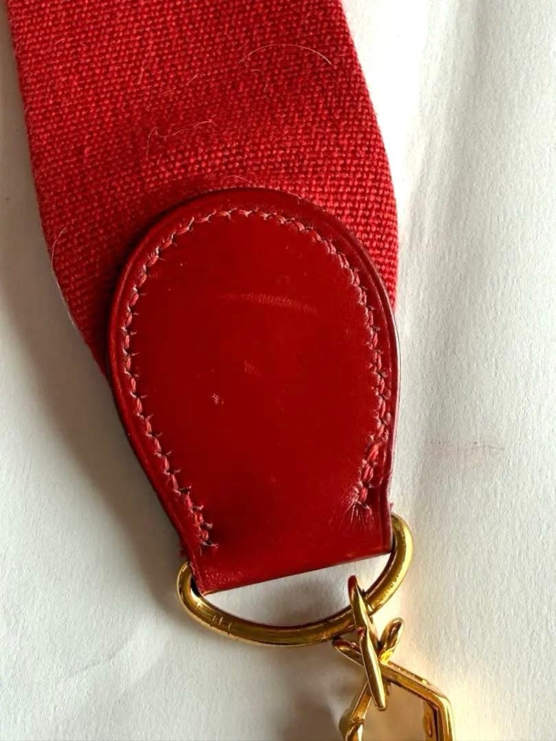 エルメス ショルダー ストラップ バンドリエール レッド HERMES