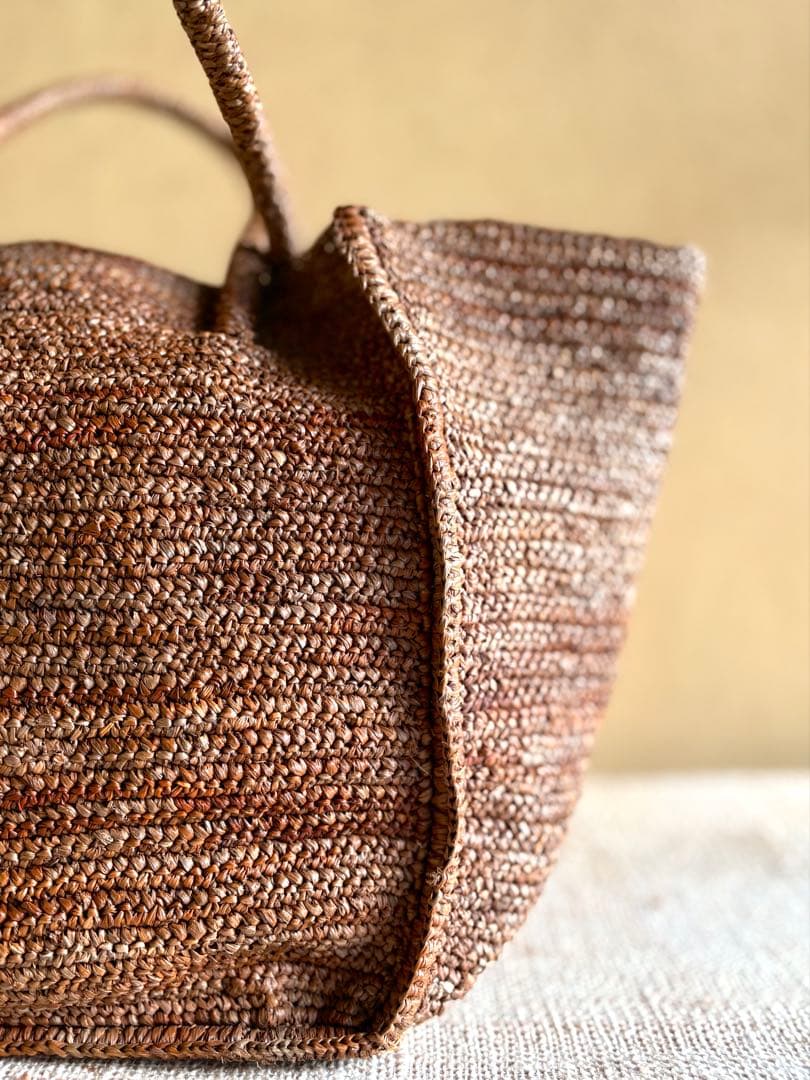 MAISON N.H PARIS 【未使用】Avril ラフィアバッグ かご