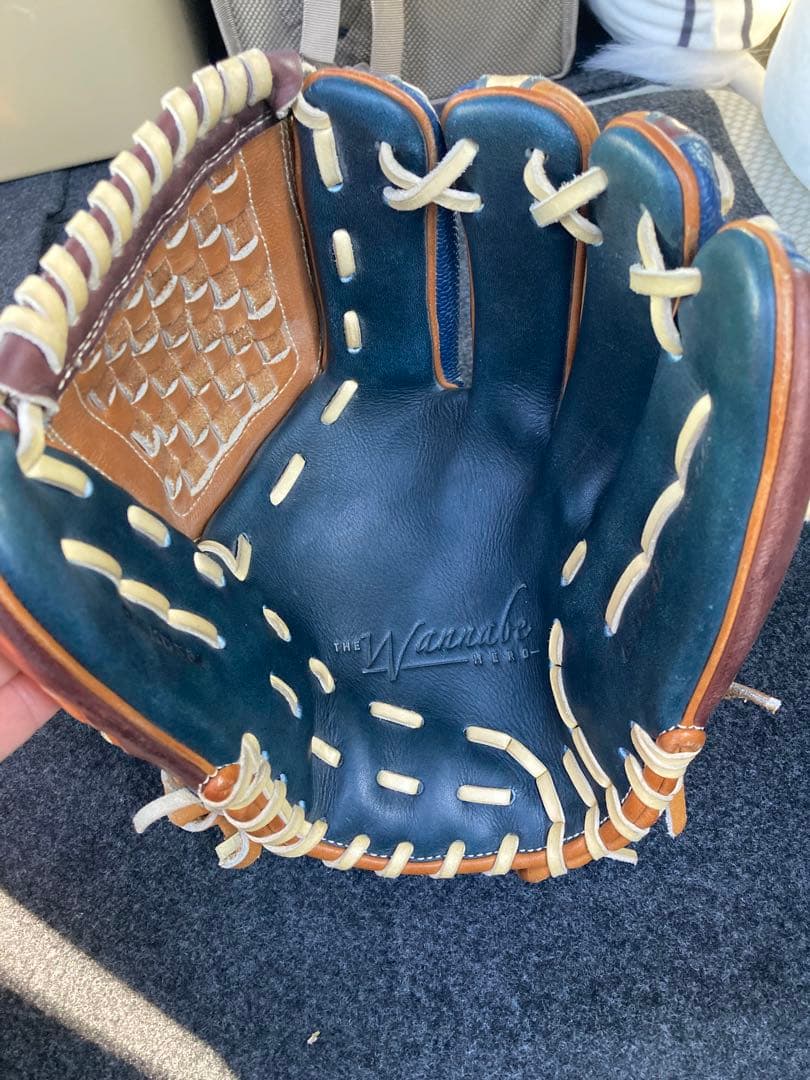 Wilson 軟式用グローブ ネイビー/ブラウン
