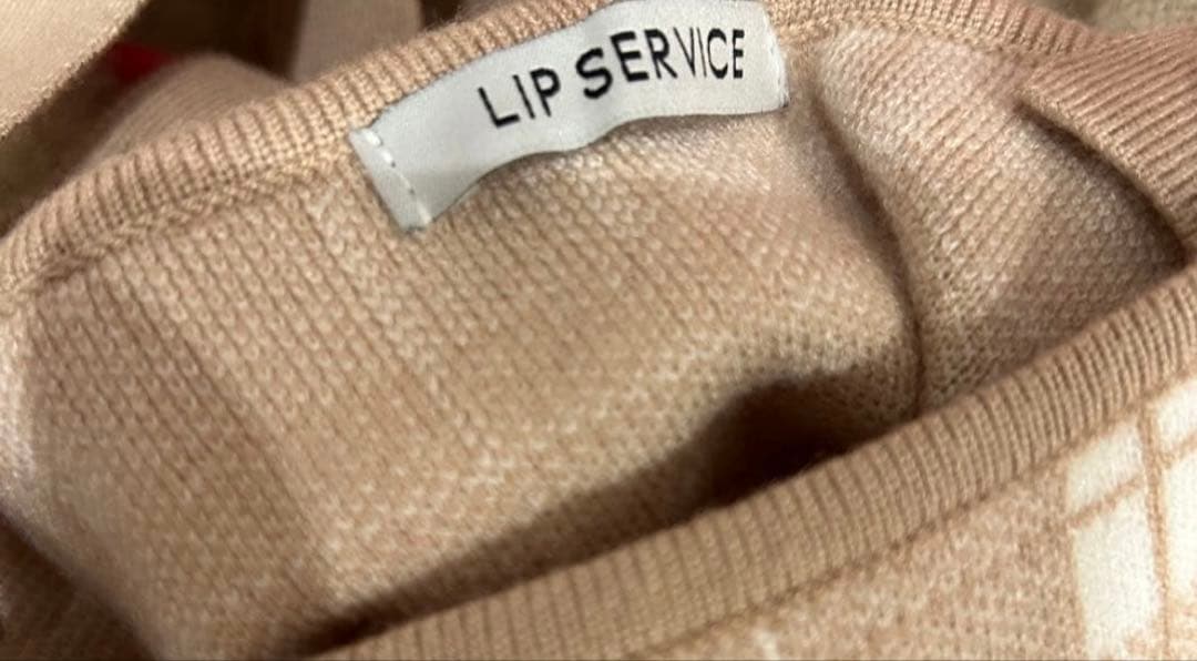 LIP SERVICE 【形が選べる】フェザーチェックアンサンブルワンピース