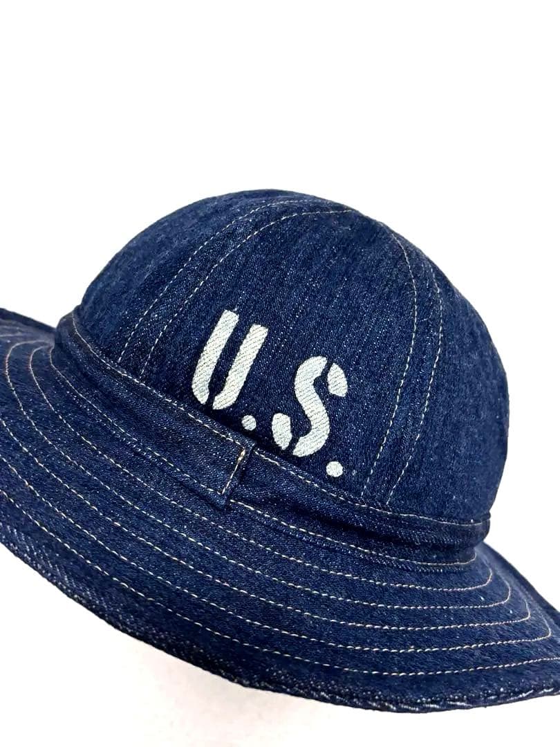 58cm US ARMY M-37 DENIM HAT 15ozスラブデニム