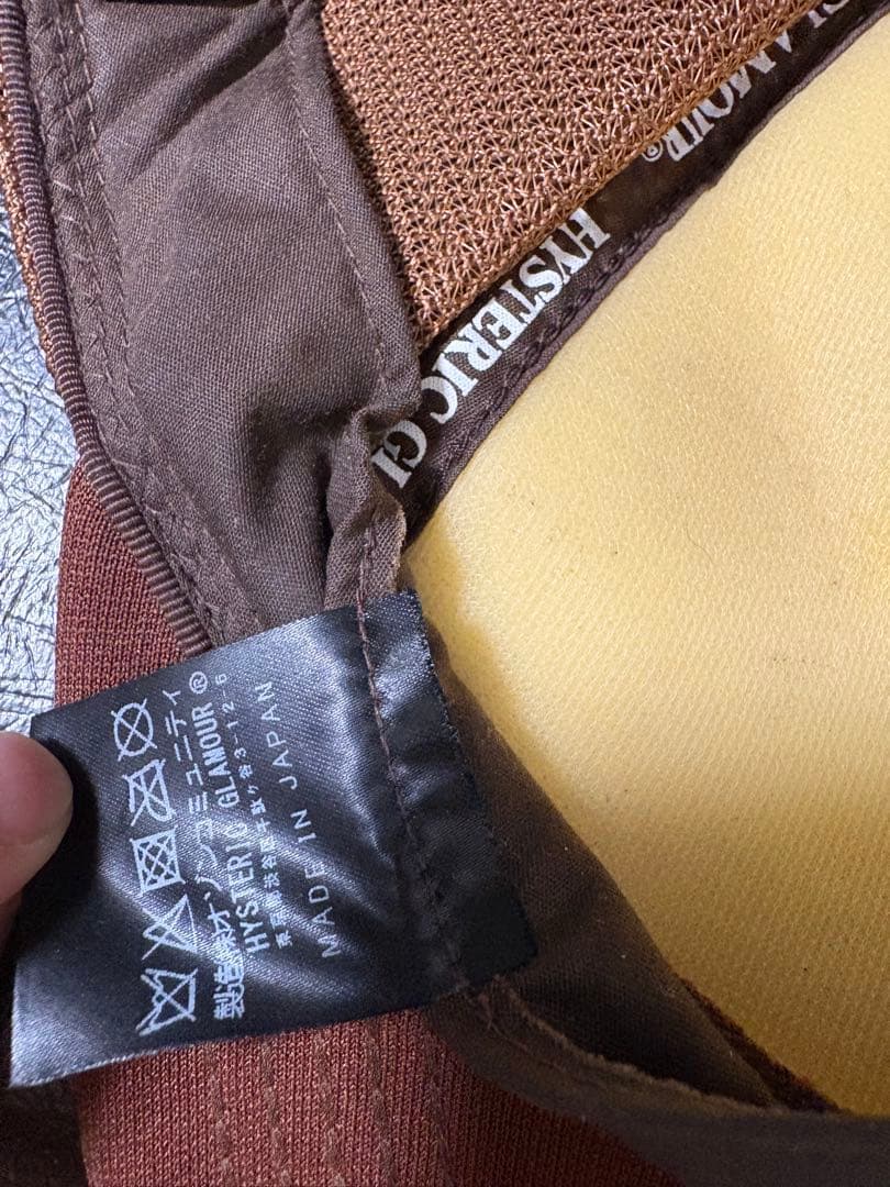 Hysteric メッシュキャップ アイボリー/ブラウン