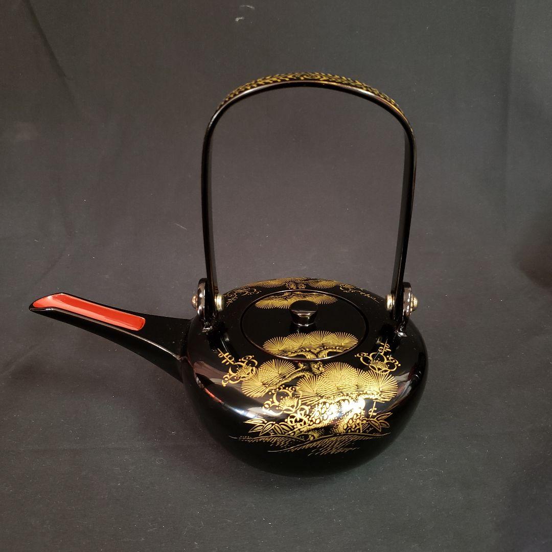 未使用品 輪島塗 屠蘇器 五島屋 謹製 塗師 松崎俊峰作 共箱付き漆器 うるし