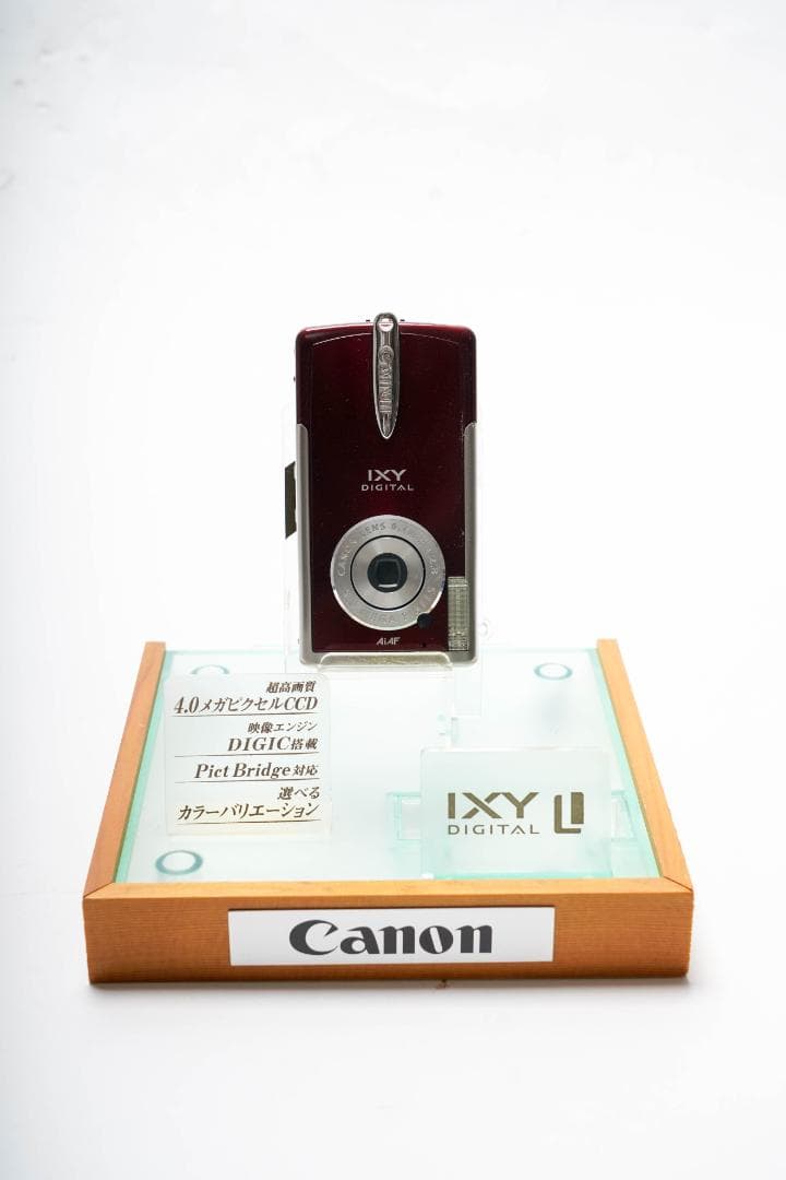 Canon　デジカメ　IXY　モックアップ6色+展示台