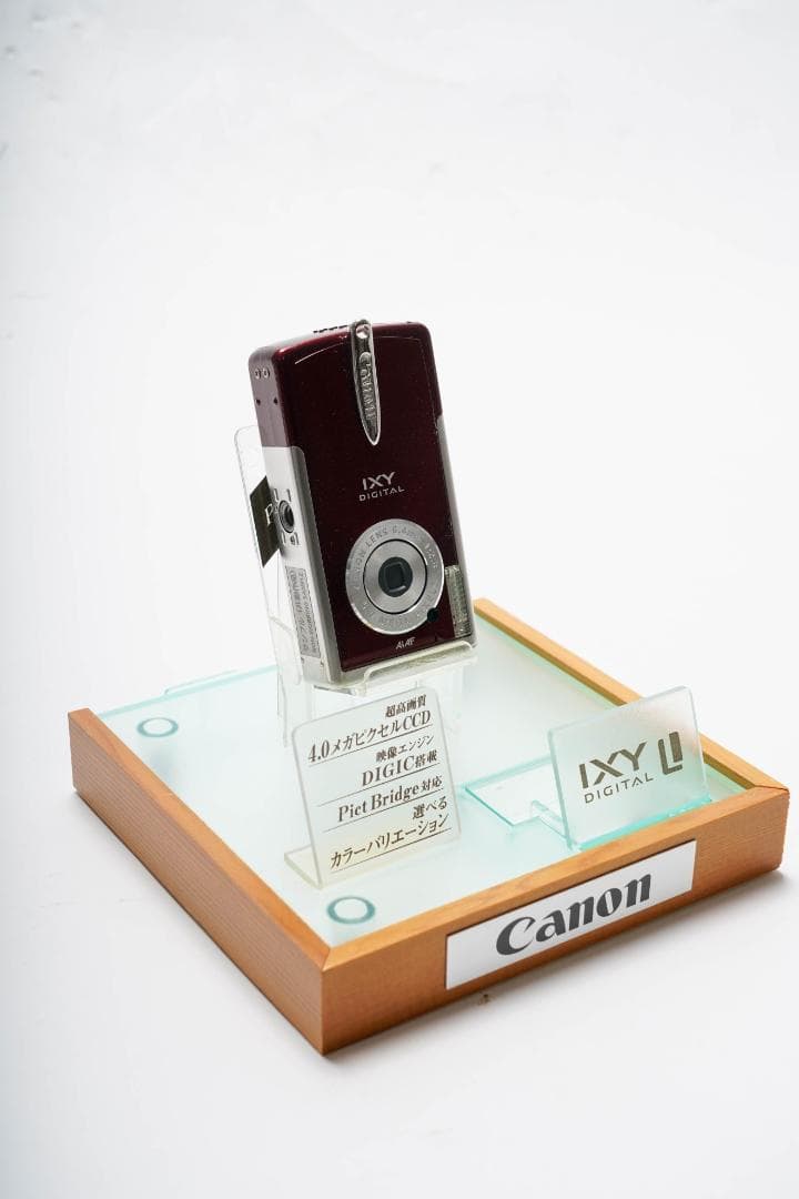 Canon　デジカメ　IXY　モックアップ6色+展示台