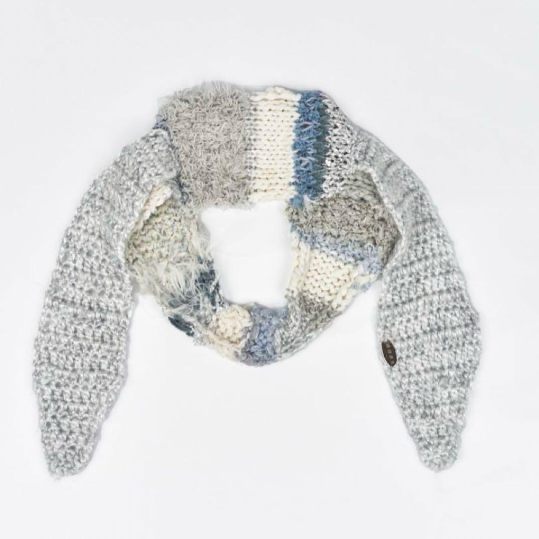 縷縷夢兎　rurumu: 23ss ハンドニット　うさ耳ヘアバンド