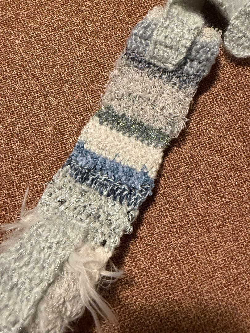 縷縷夢兎　rurumu: 23ss ハンドニット　うさ耳ヘアバンド