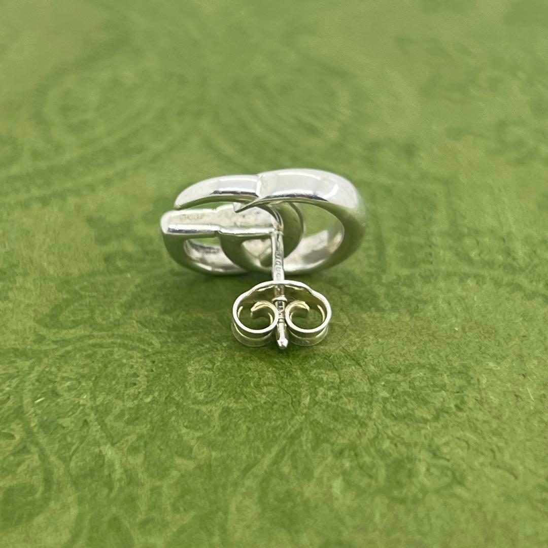 GUCCI ダブルG スタッズ 片耳 ピアス 053361