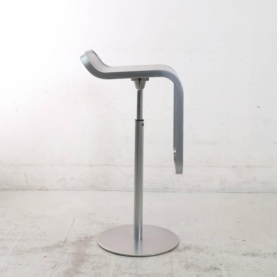 はなこ様6の4ラパルマ レム ハイスツール 板座 オーク突板 ブラウン 昇降回転