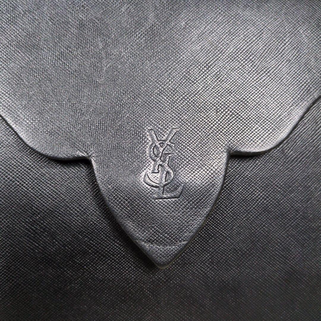 イヴサンローラン クラッチバッグ カサンドラ レザー ブラック