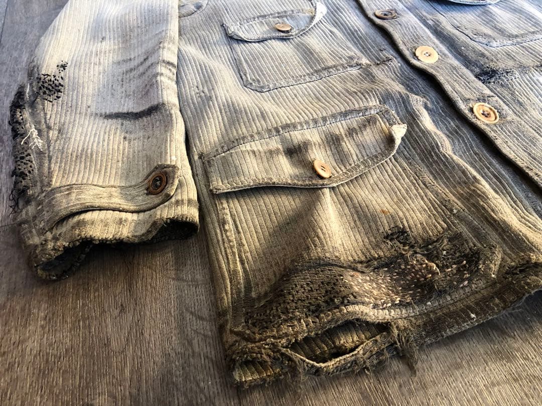 French vintage 30s 40sヴィンテージ ハンティングジャケット