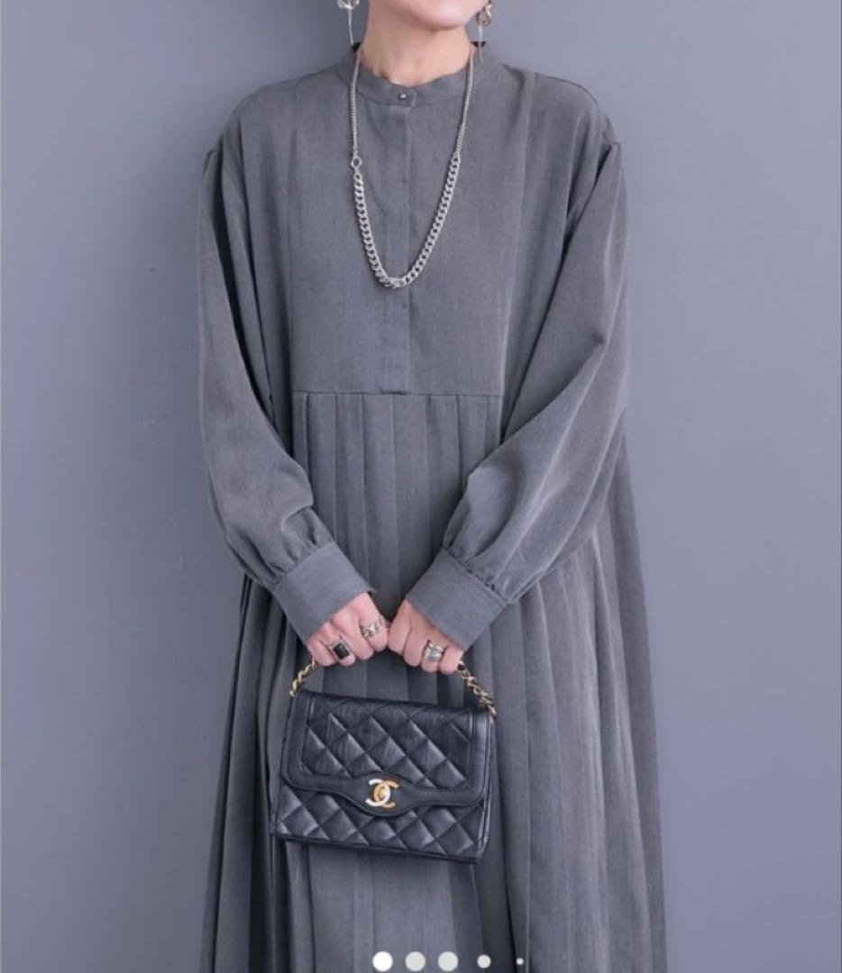 AIJANイレギュラープリーツワンピース