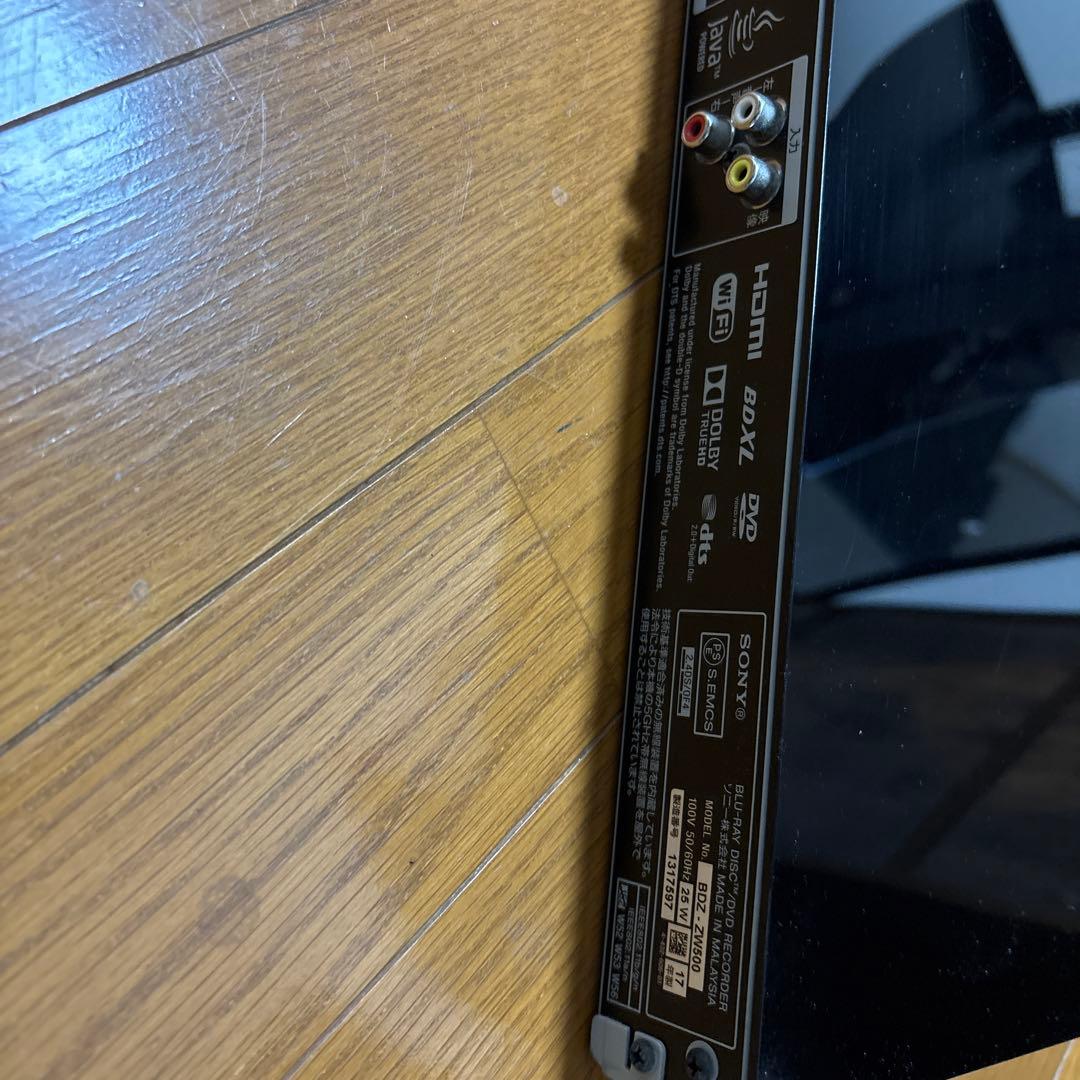 SONY ソニー ブルーレイディスクレコーダー BDZ-ZW500