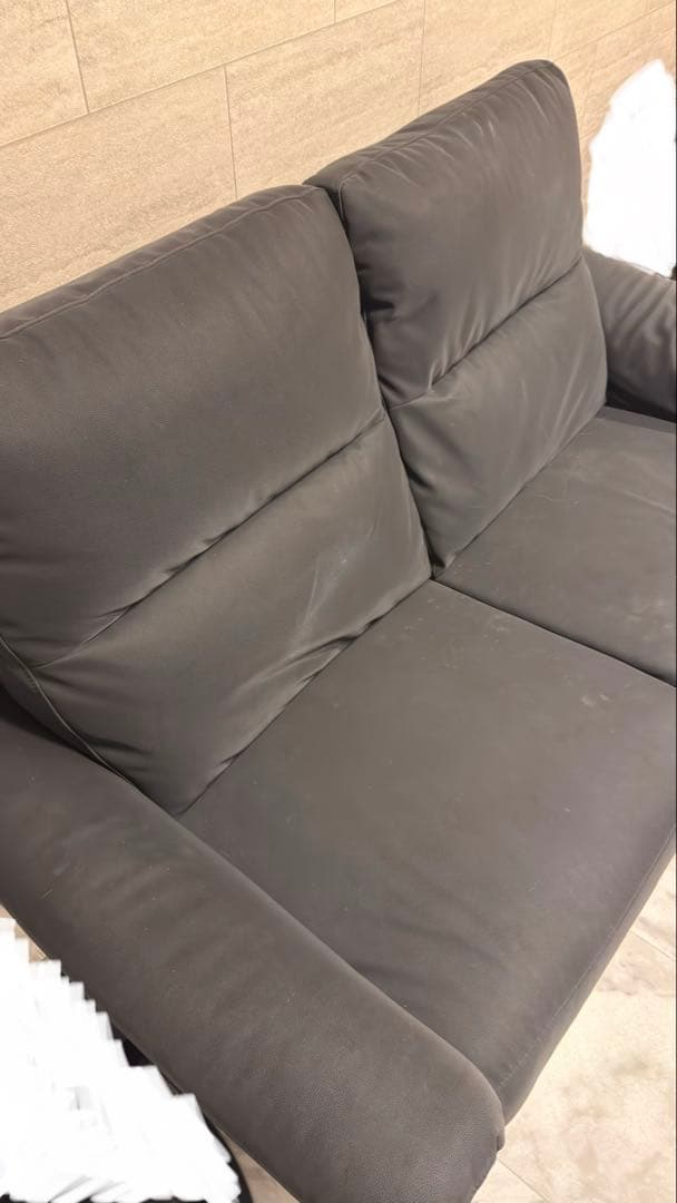 2人掛けソファ ニトリ Nシールド(KK6133)ブラック