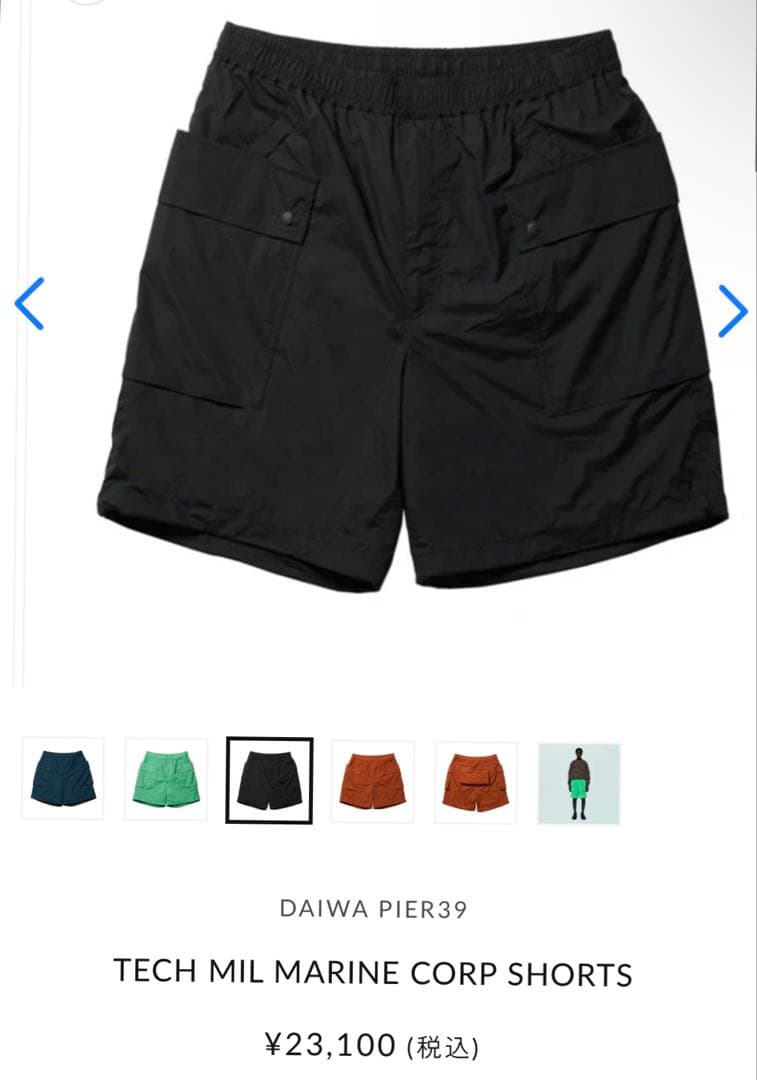 パンツ DAIWA PIER39 TECH MIL MARINE CORP SHORTS