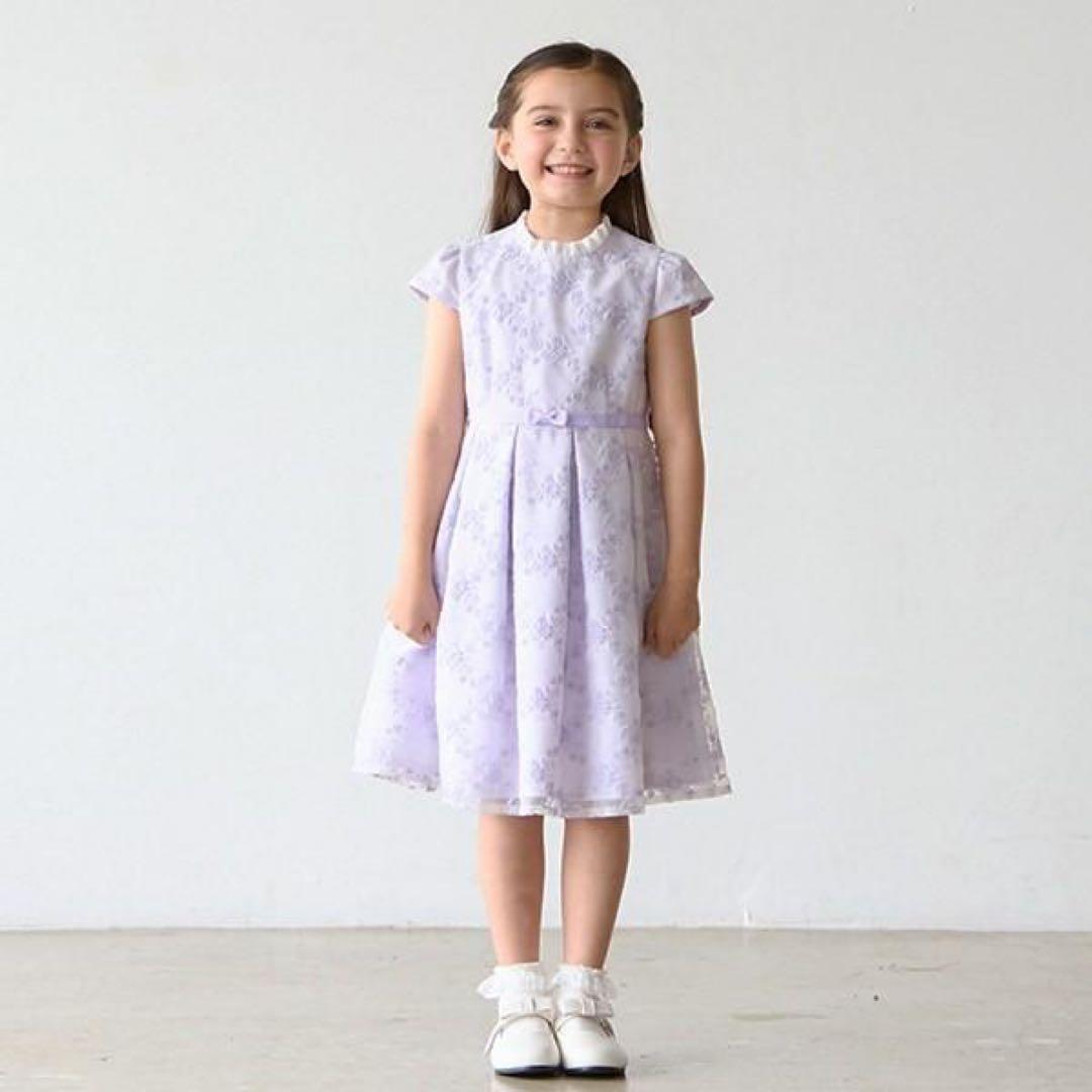 新品 petit main プティマイン 130 フォーマル 入学式 卒園式 紫