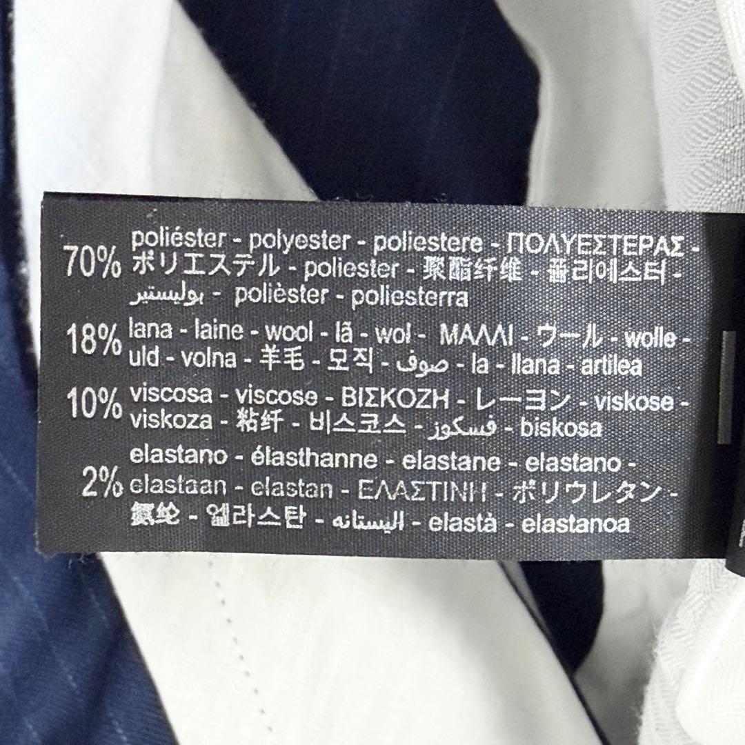 【美品】ZARA MAN SARTORIAL セットアップ 紺 ストライプ　54