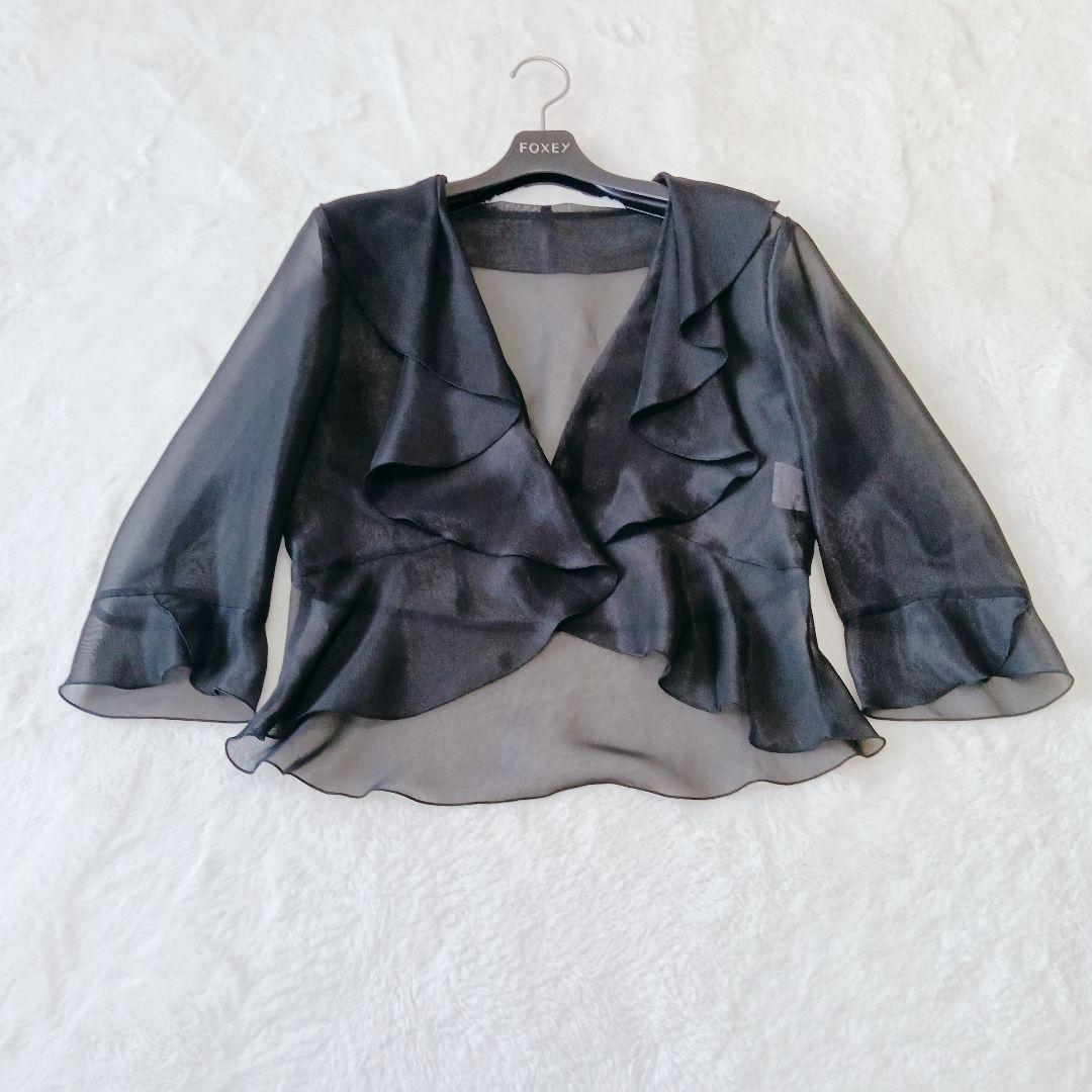 TOKYO SOIR　マザーズドレス　9号　ベロア　セットアップ　シースルー