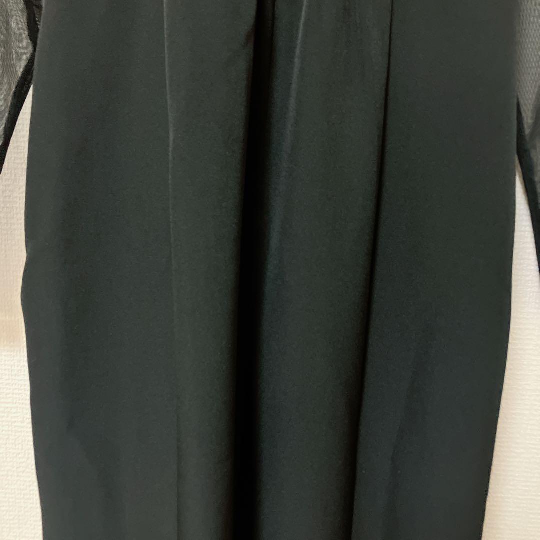 人気　ニアナ　フリンジグリッターノットドレス　パーティ　オケージョン　ブラック