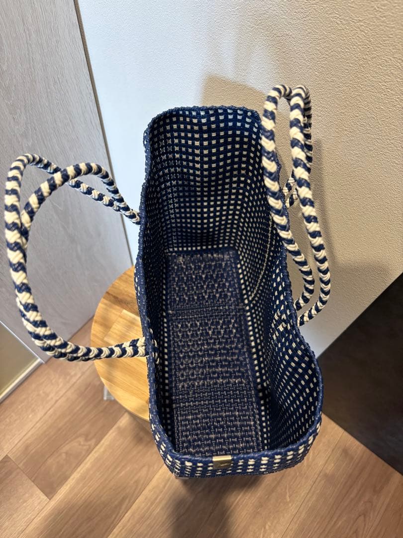 Letra レトラ メルカドバッグ かごバッグ M ミニチェック