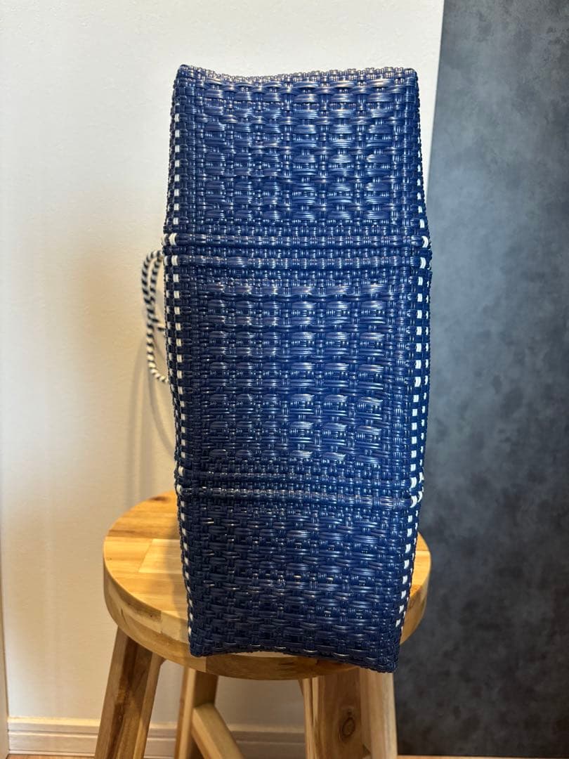 Letra レトラ メルカドバッグ かごバッグ M ミニチェック