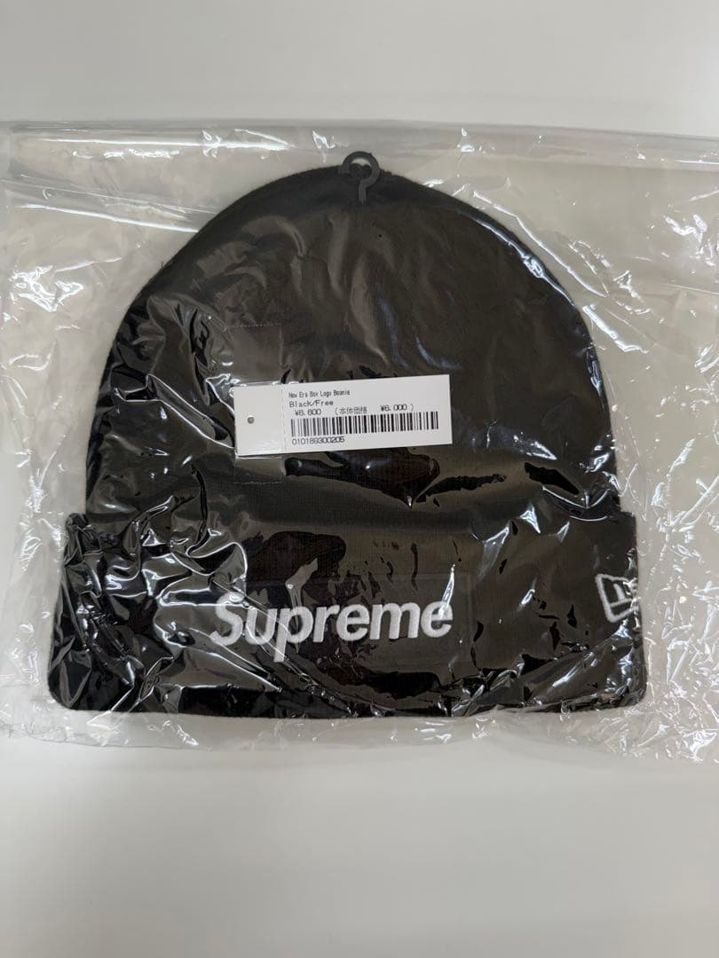 Supreme New Era Box Logo Beanie 黒 ニット帽