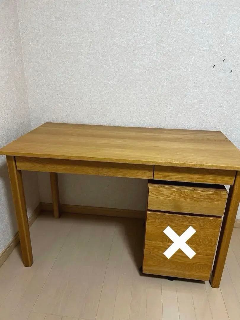 無印良品●無垢材デスク
