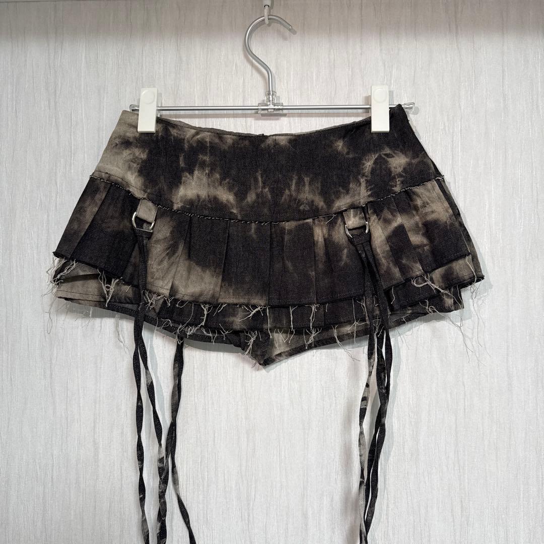 スカート theredthread S w pleats crash skirt