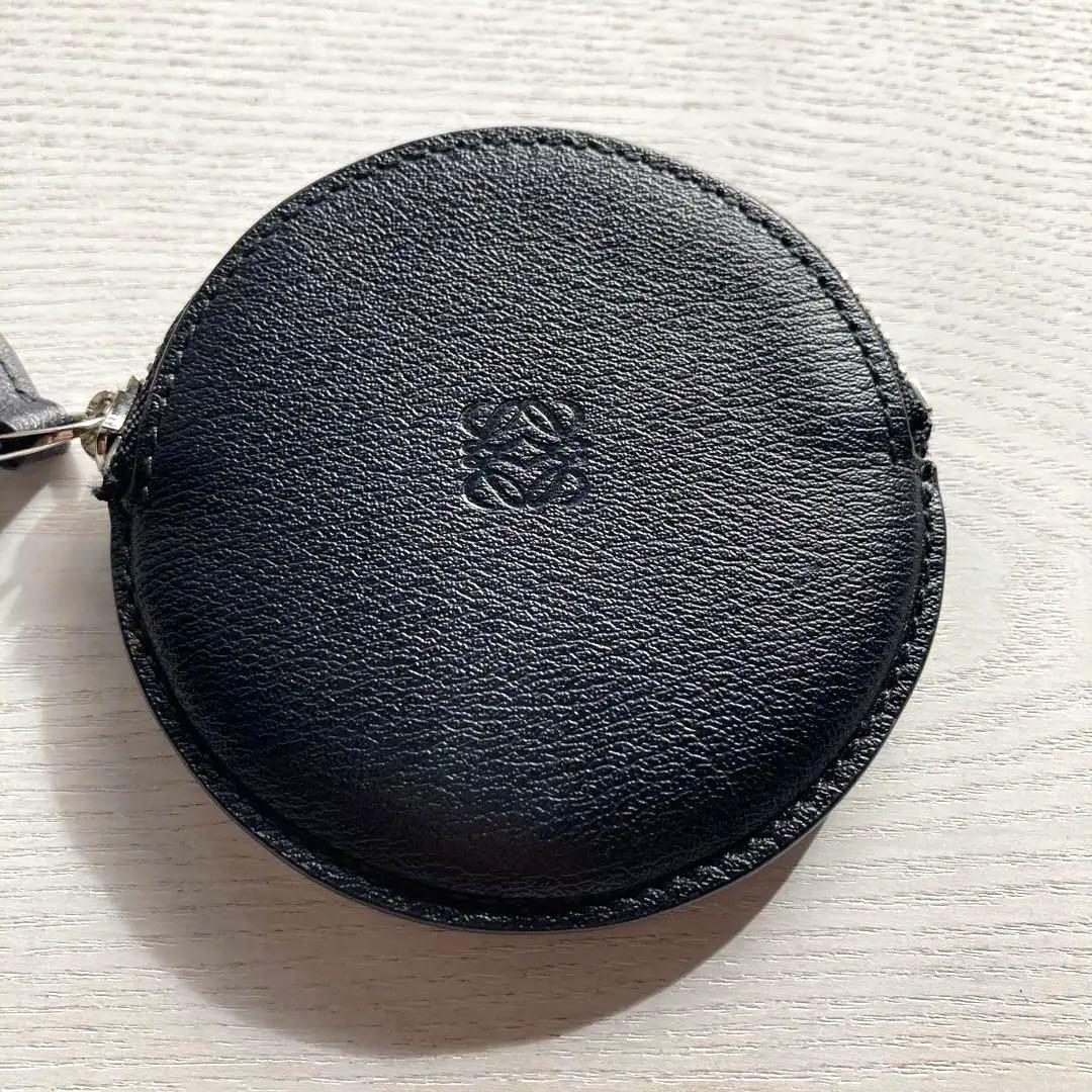 LOEWE ロエベ アナグラム ケース　丸型 ラウンド ジップ ブラック