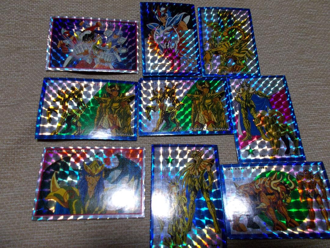 聖闘士星矢　1980年代～90年代のシール、マグネット、カード等109枚セット