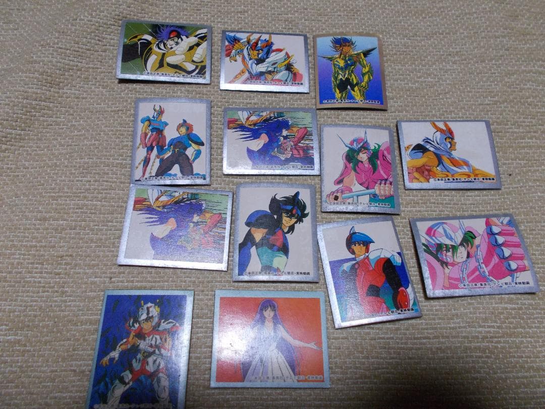 聖闘士星矢　1980年代～90年代のシール、マグネット、カード等109枚セット