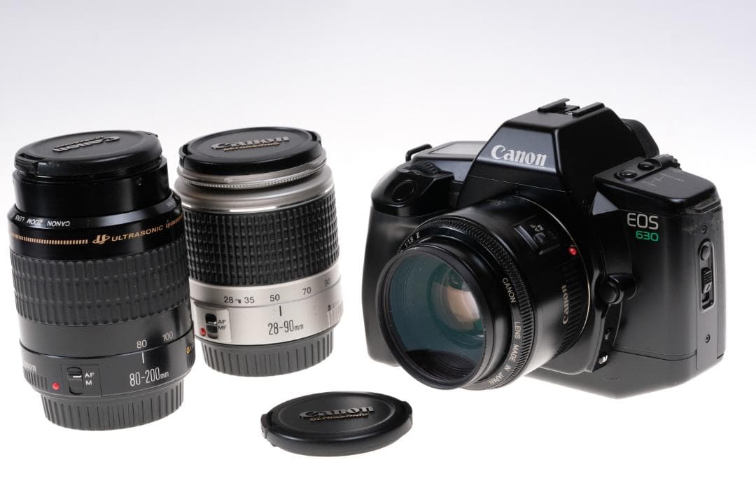 キヤノン EOS 630 / EF50+標準ズーム+望遠ズーム:電池付！