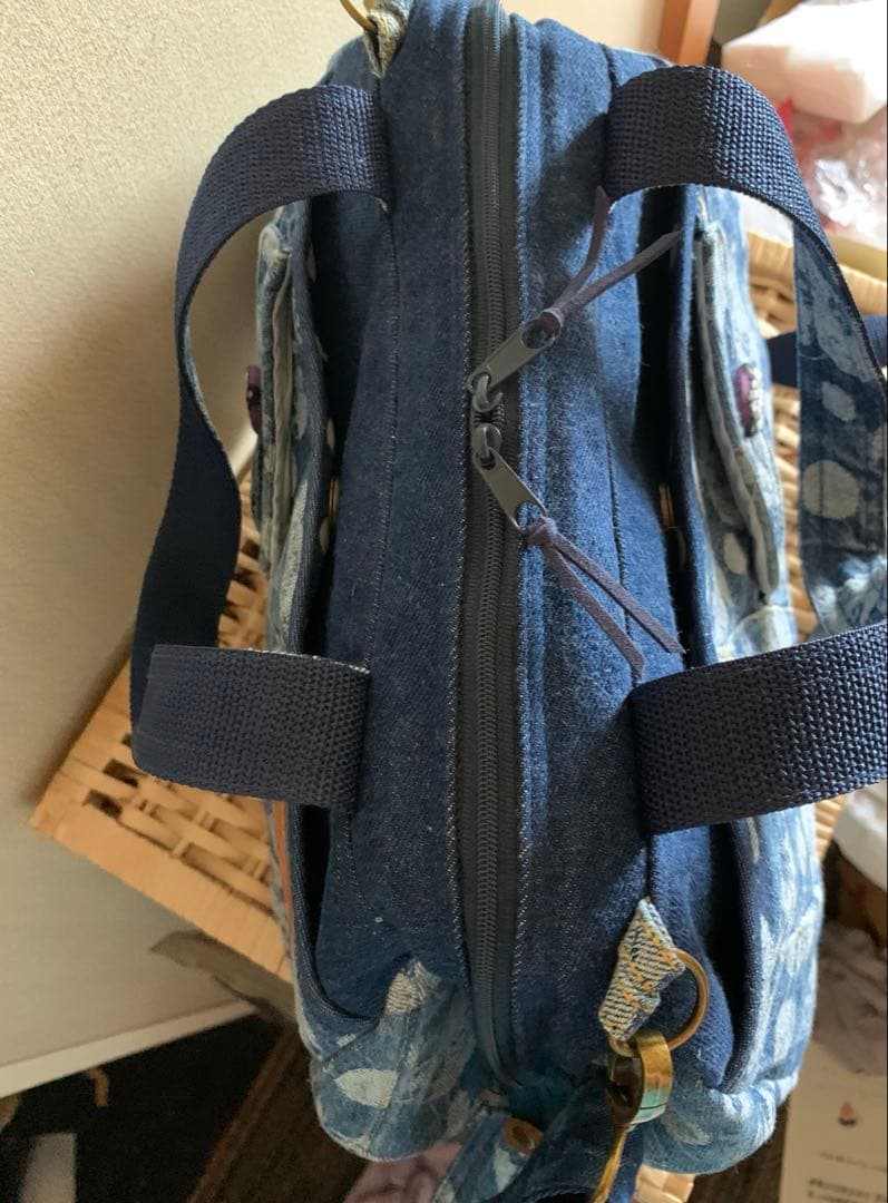 【なよ】ワイヤー口金ボストンバッグ、マルチケース×2