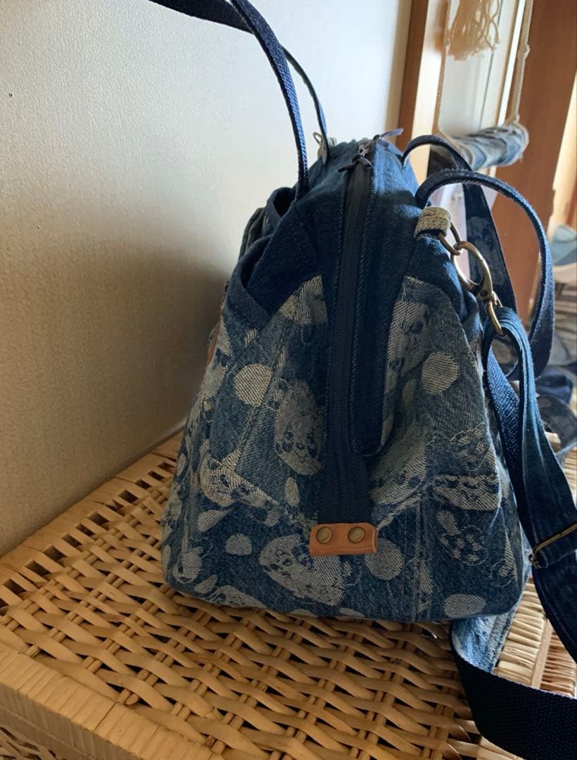 【なよ】ワイヤー口金ボストンバッグ、マルチケース×2