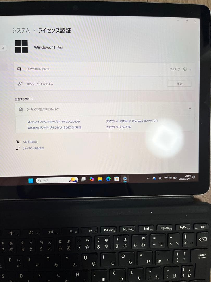 Microsoft Surface Go2 キーボード ペン付属
