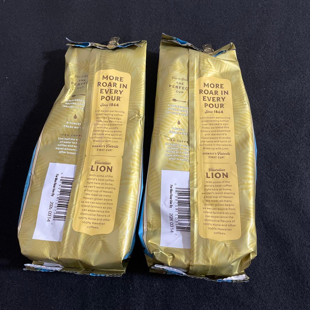 ライオン コナコーヒー 100% 粉タイプ　2袋